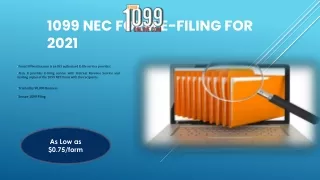 1099 nec form e filing for 2021