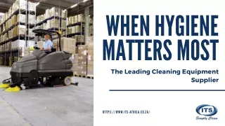 The Leading Cleaning Equipment Supplier