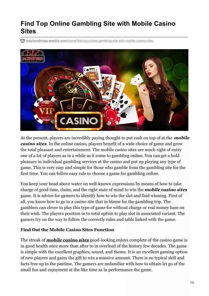 find top online gambling site with mobile casino
