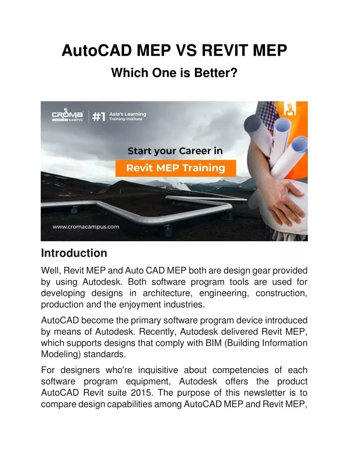 autocad mep vs revit mep which one is better