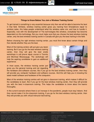 things to know before you join a wireless