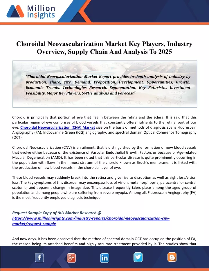 choroidal neovascularization market key players