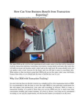 how can your business benefit from transaction