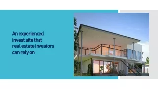 An experienced invest site that real estate investors can rely on