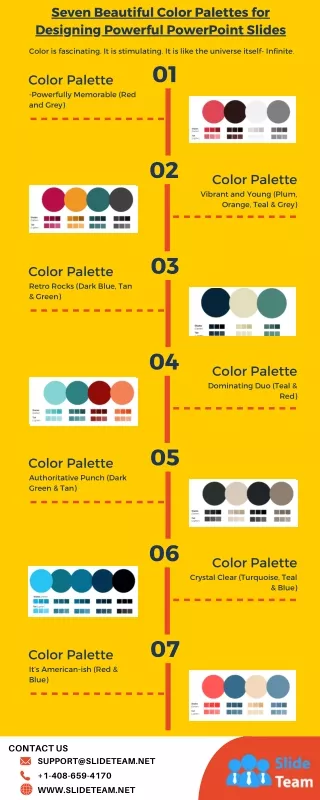 Seven Beautiful Color Palettes for Designing Powerful PowerPoint Slides