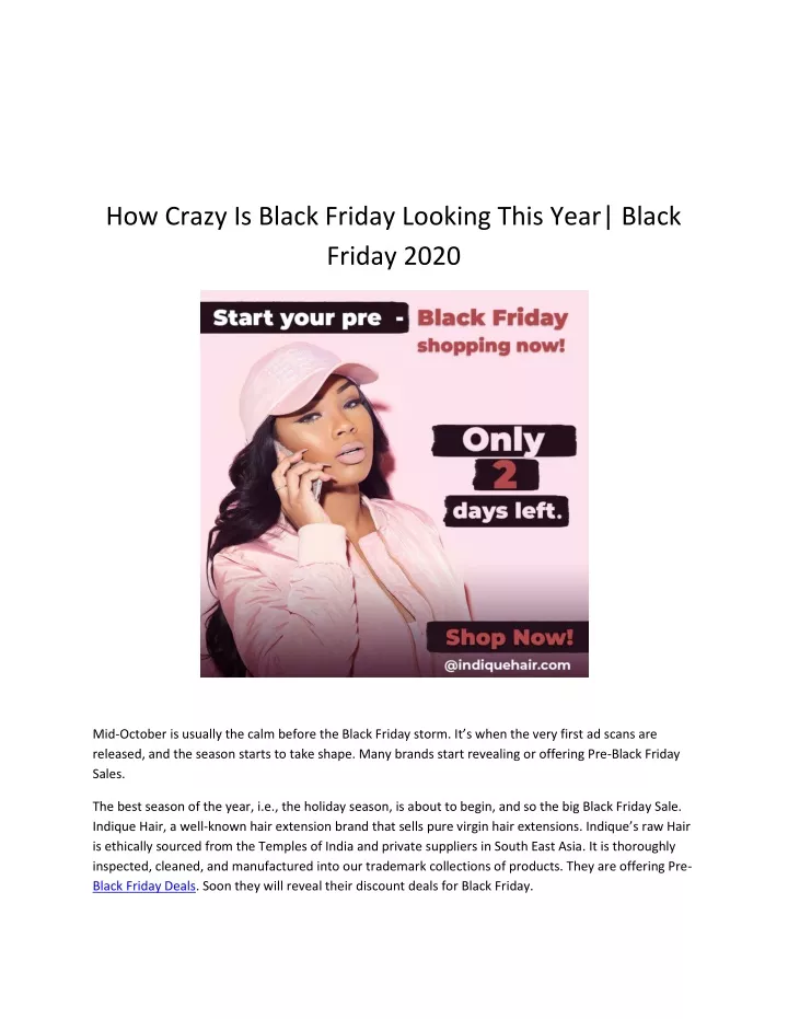 how crazy is black friday looking this year black