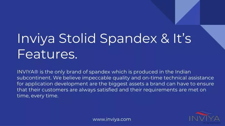 inviya stolid spandex it s features