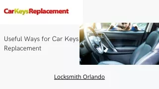 Useful Ways for Car Keys Replacement - Car Keys Replacement