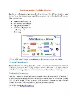 best automation tools for devops