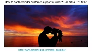 How to contact tinder customer support number ?
