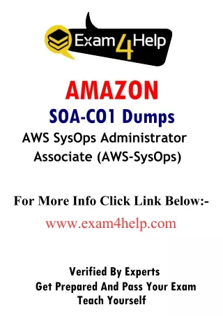amazon soa co1 dumps aws sysops administrator