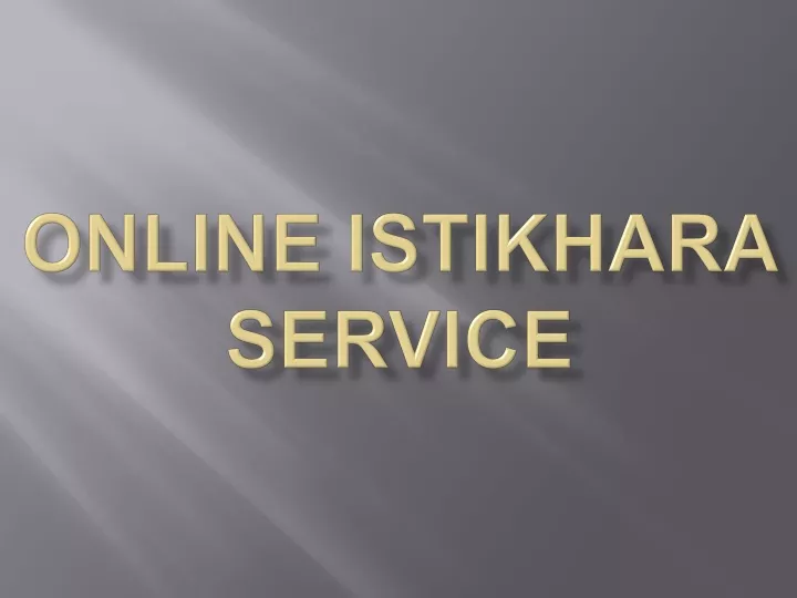 online istikhara service