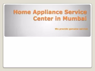 Panasonic Service For Home Appliances in Mumbai