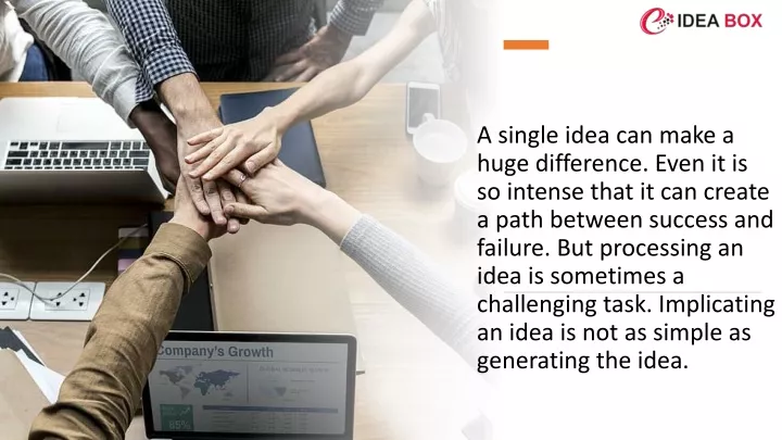 a single idea can make a huge difference even