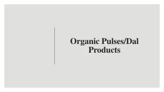 organic pulses dal products