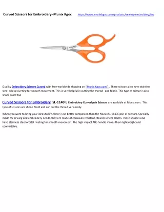 curved scissors for embroidery munix kgoc https