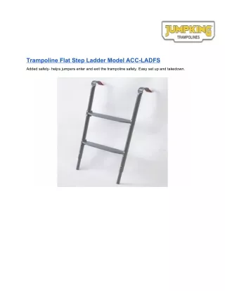 trampoline flat step ladder model acc ladfs