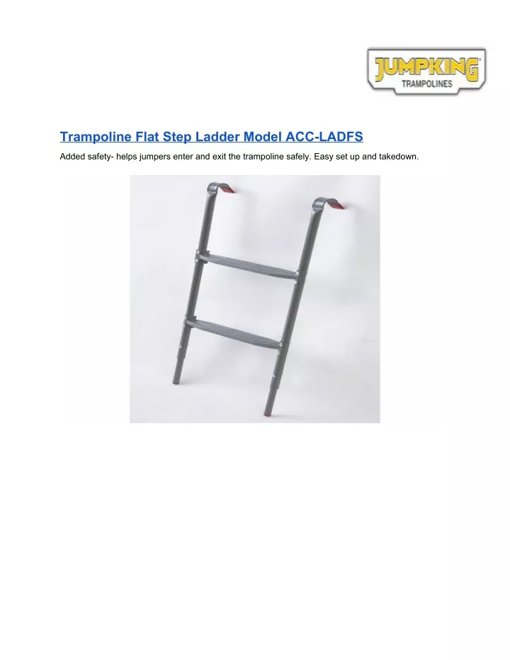 trampoline flat step ladder model acc ladfs