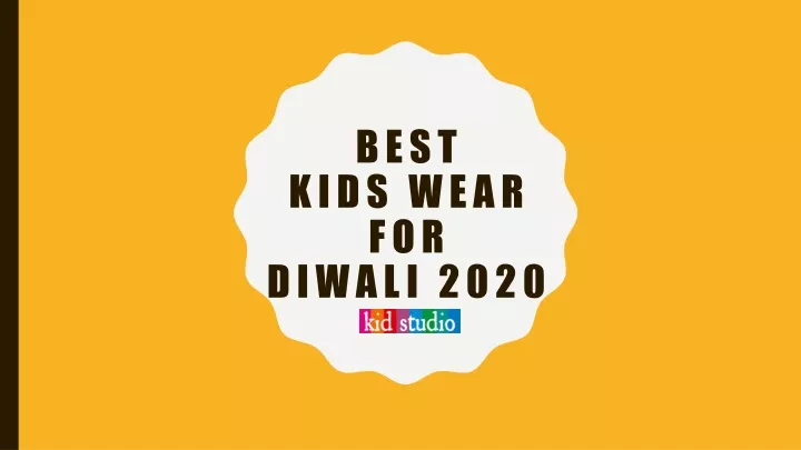 best kids wear for diwali 2020