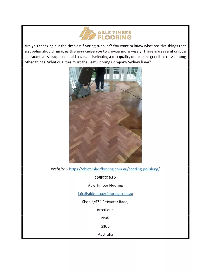 are you checking out the simplest flooring