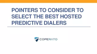 Pointers To Consider To Select The Best Hosted Predictive Dialers