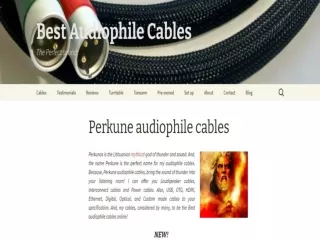 Best audiophile Cables