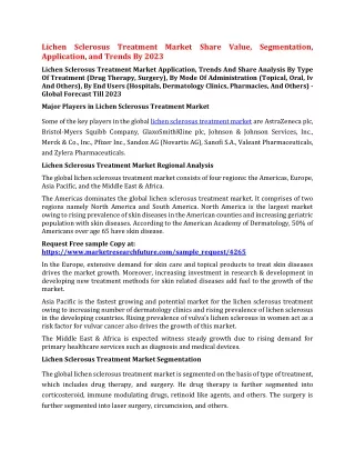 lichen sclerosus treatment market share value