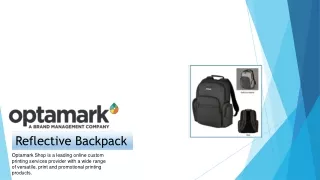 Custom Reflective Backpack - Optamark