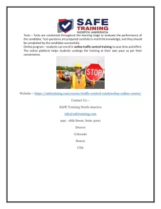 tests tests are conducted throughout the learning