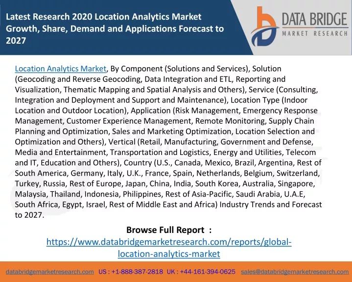 latest research 2020 location analytics market