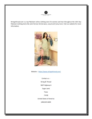 stringnthread com is a top pakistani online