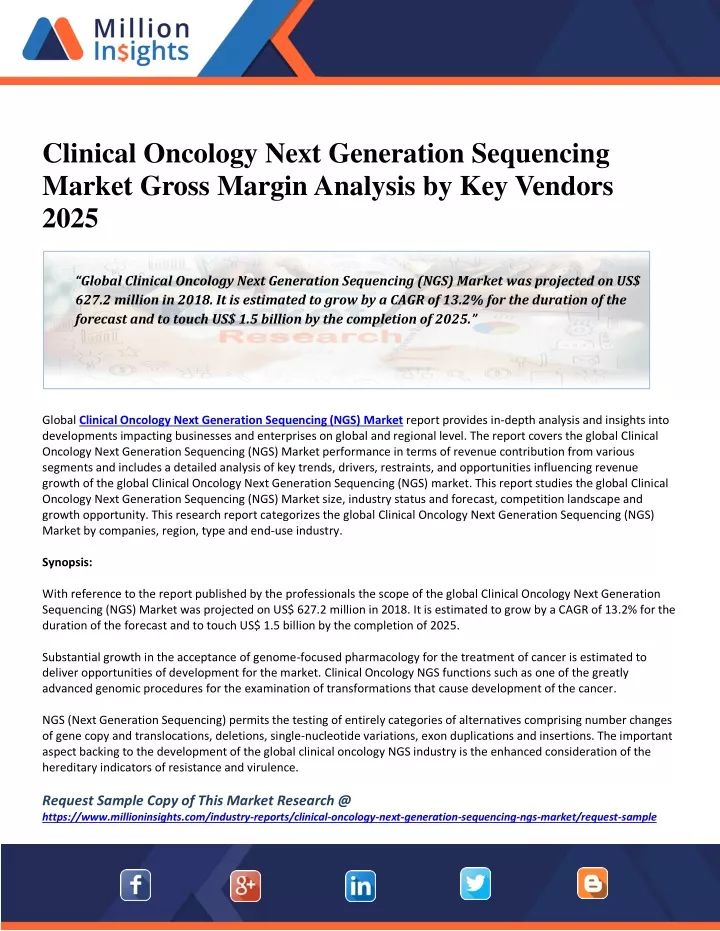 clinical oncology next generation sequencing