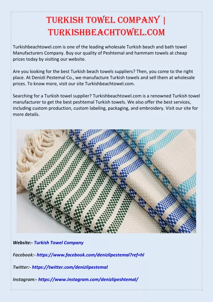 turkish towel company turkishbeachtowel com