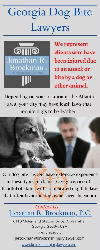 Georgia Dog Bite Lawyers