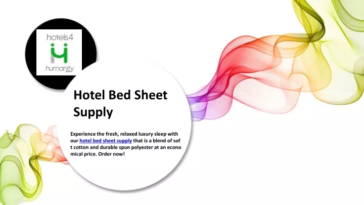 hotel bed sheet supply