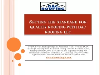 Professional Roofers in Pensacola FL