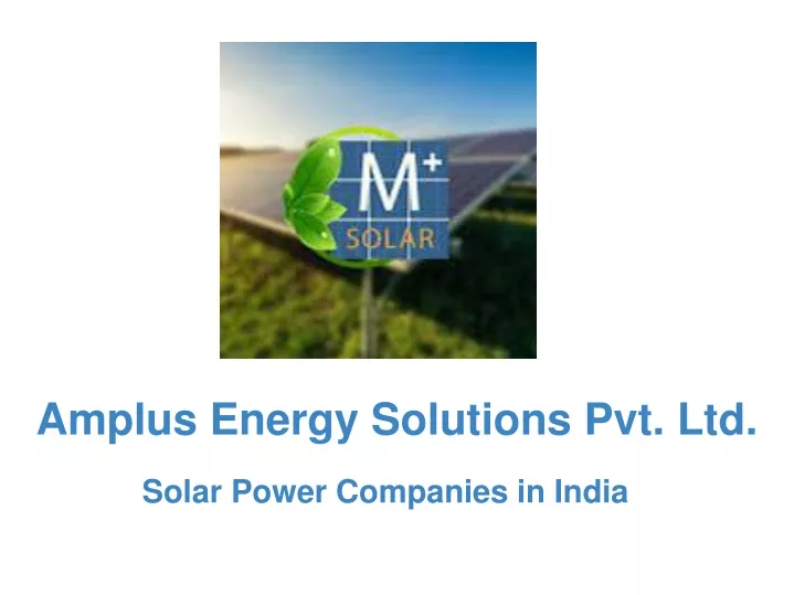 amplus energy solutions pvt ltd