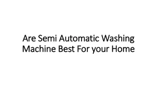 are semi automatic washing machine best for your home
