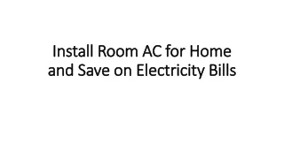 install room ac for home and save on electricity b ills