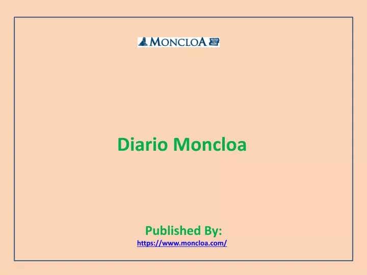diario moncloa published by https www moncloa com
