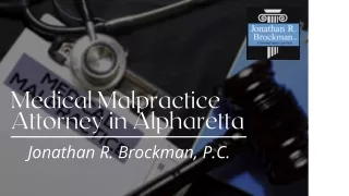 Medical Malpractice Attorney in Alpharetta