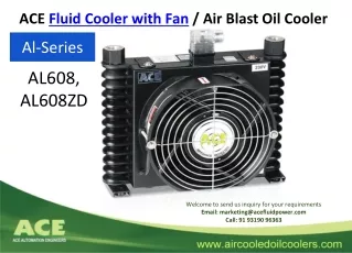 ace fluid cooler with fan air blast oil cooler