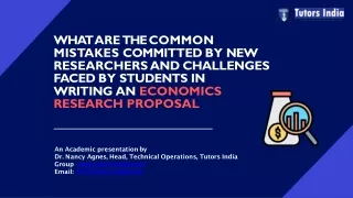 writing an economics research proposal