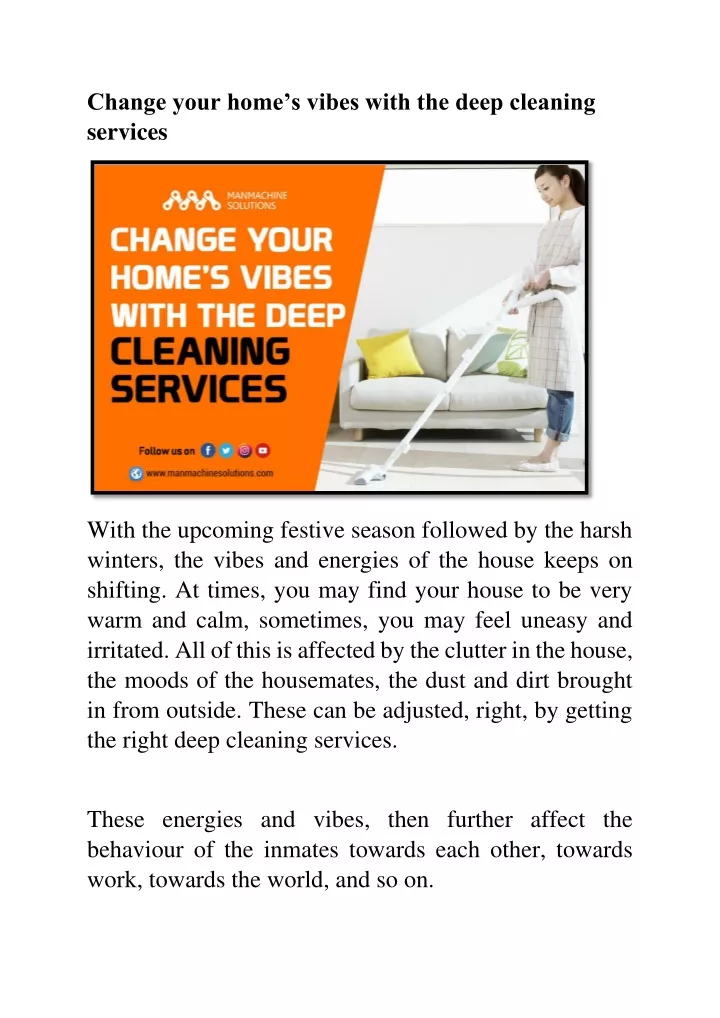 change your home s vibes with the deep cleaning