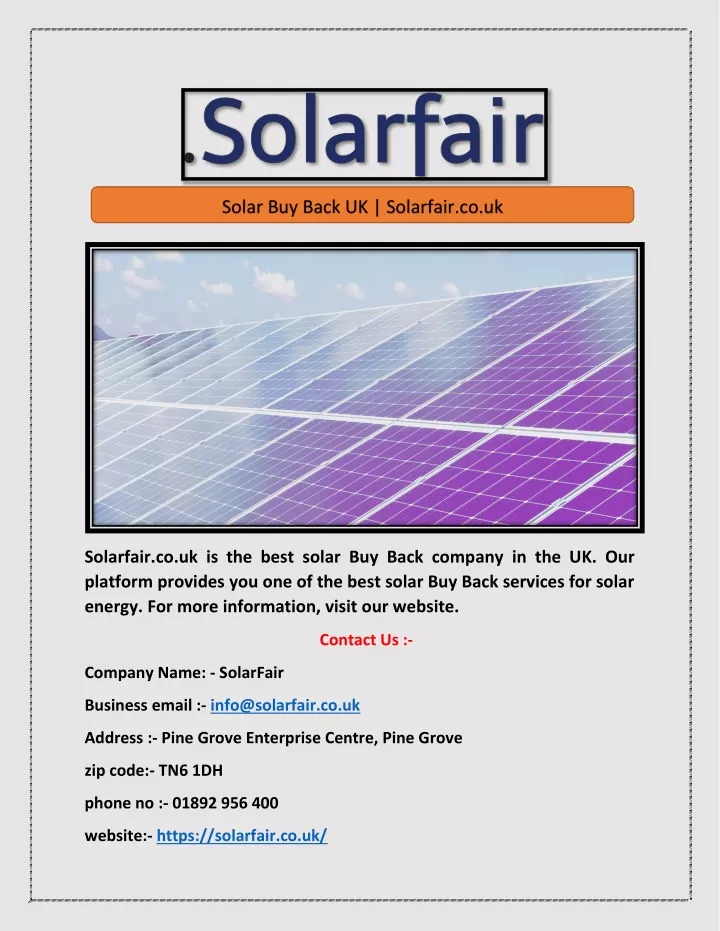 solar buy back uk solarfair co uk