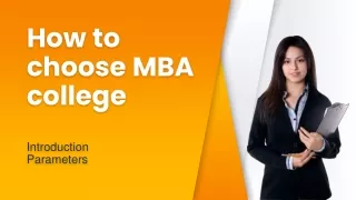 How to Choose MBA College