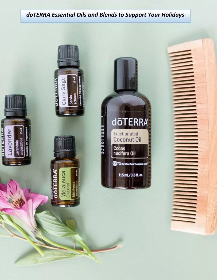 doterra essential oils and blends to support your
