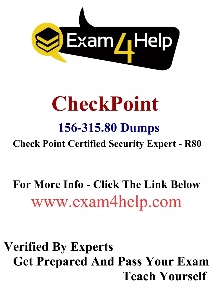 checkpoint 156 315 80 dumps check point certified