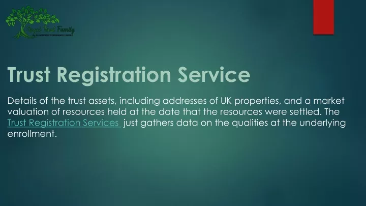 trust registration service