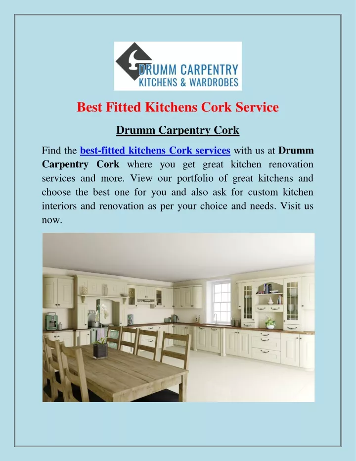 best fitted kitchens cork service
